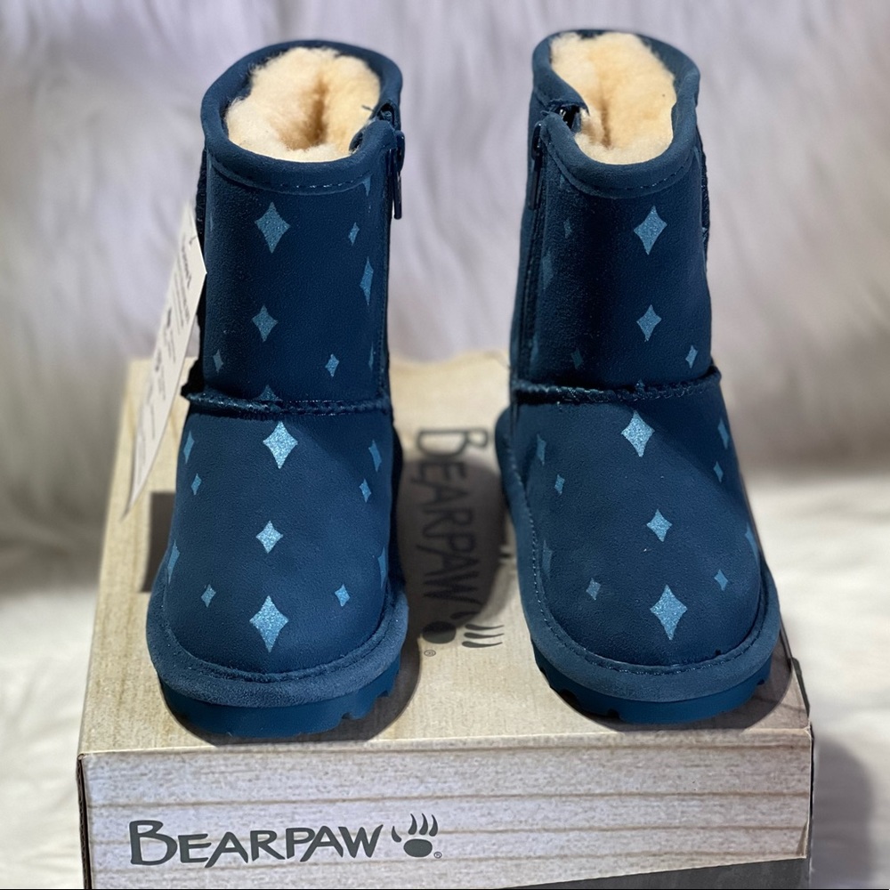 New Bearpaw Kids' Elle Zip Short Water Resistant Boot Toddler/Little Kids - Picture 5 of 11